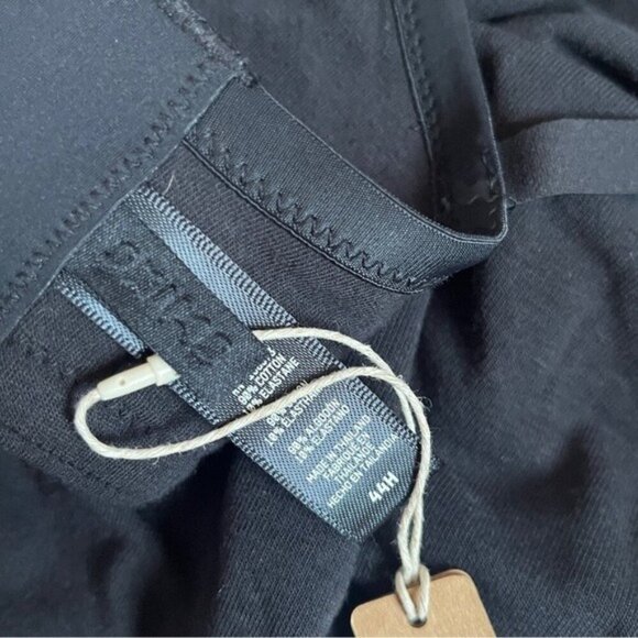 SKIMS 44H COTTON LOGO UNDERWIRE DEMI BRA Soot Blackl NWT - Picture 5 of 5